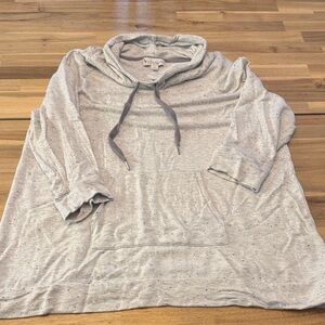 Koolaburra by UGG Speckled Light Gray Pullover Hoodie - Size M